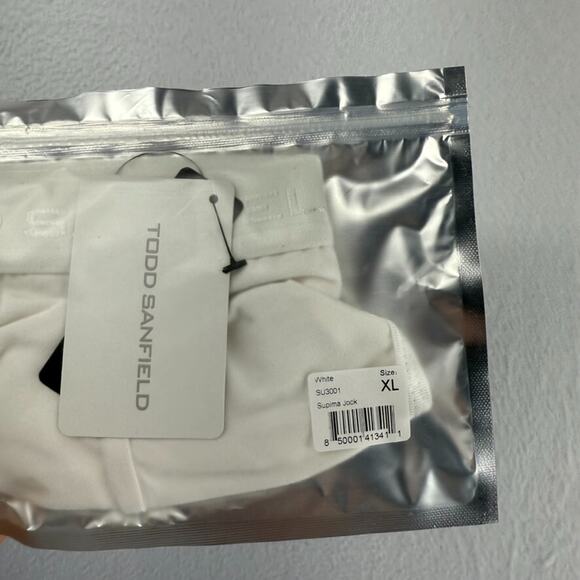 Todd Sanfield Jock Strap Men's XL White Supima Cotton Underwear Solid NEW - Picture 3 of 5